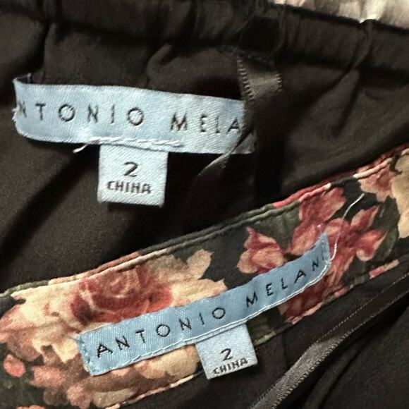 Antonio Melani 2 Piece Dress Floral Fall Homecoming Festival Regency Coquette - Picture 12 of 13